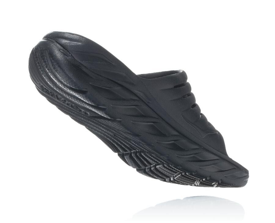 Hoka Australia One One ORA Recovery - Womens Slide Black - IYZMU-8615